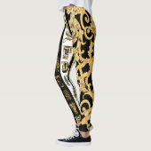 Versace Barocco Lettertype Collectie Leggings (Links)