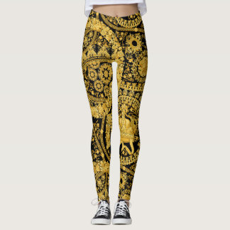 Versace Barocco MRHNVRL ontwerp patroon. barok Leggings