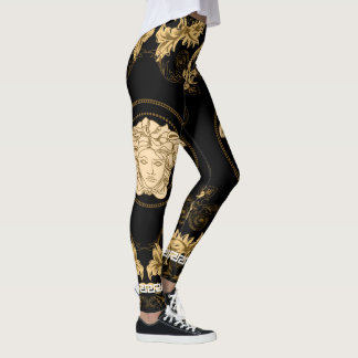 Versace Nieuw Seizoen Modern Typography Design Leggings
