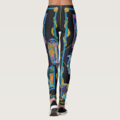 Versace picasso Collectie patroon Leggings (Achterkant)