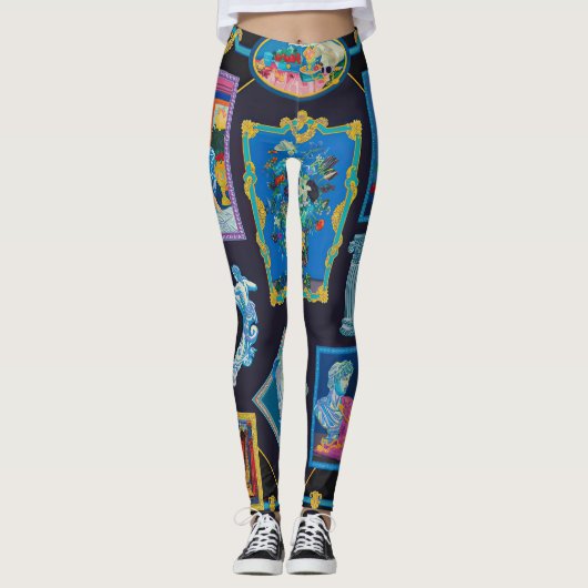 Versace picasso Collectie patroon Leggings (Voorkant)