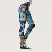 Versace picasso Collectie patroon Leggings (Rechts)