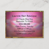 Versailant Cut Haarstylist Salon 3,5 x 2,5 inch Visitekaartje (Achterkant)