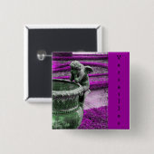Versailles Angel Grunge Vierkante Button 5,1 Cm (Voorkant /achterkant)