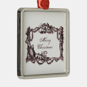 Versailles baroque Merry Kerstmis Weihnachten Metalen Ornament