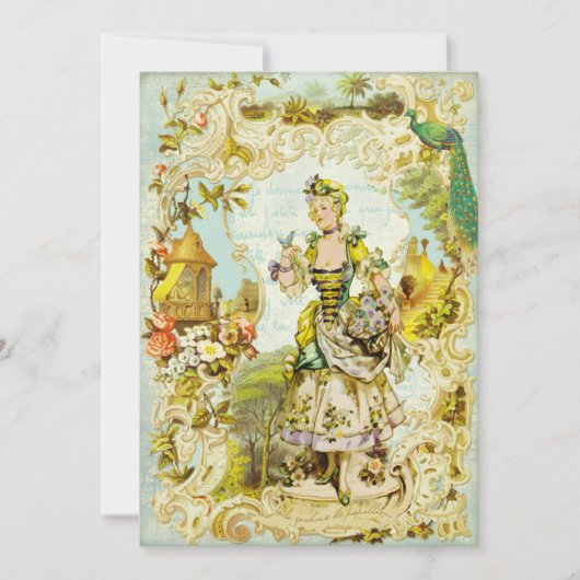 Versailles Butterfly Garden Invitations Kaart (Voorkant)