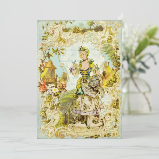 Versailles Butterfly Garden Invitations Kaart (Staand voorkant)