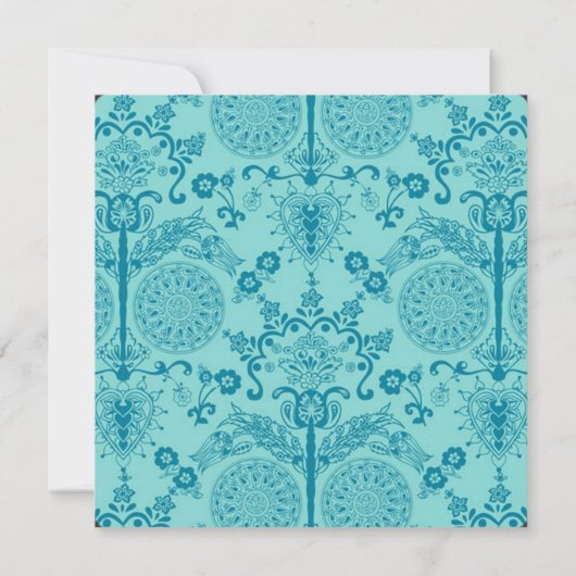 Versailles Chandelier Wedding Invitations Kaart (Achterkant)