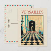 Versailles château afbeelding Frans Briefkaart (Voorkant / Achterkant)
