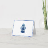 Versailles Chinoiserie Gemberpot Monogram W  Bedankkaart (Voorkant)