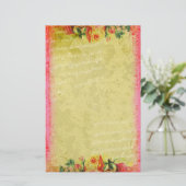 Versailles Collectie Rozen Stationery Briefpapier (Staand voorkant)