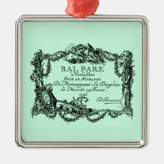 Versailles - Decoratie van de bal (Voorkant)