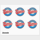 Versailles Frankrijk logo Knop Ronde Sticker (Vel)