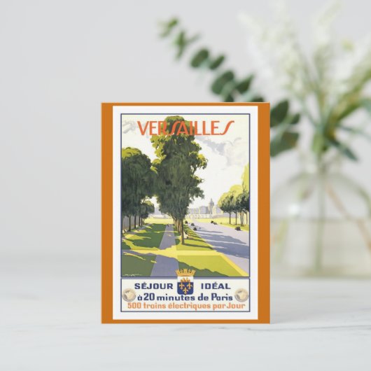 Versailles Frans reisbureau Briefkaart (Staand voorkant)