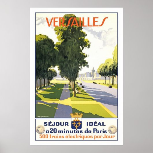 Versailles  Frans reisbureau Poster (Voorkant)