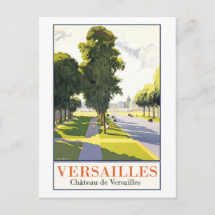 Versailles, het park en het kasteel briefkaart