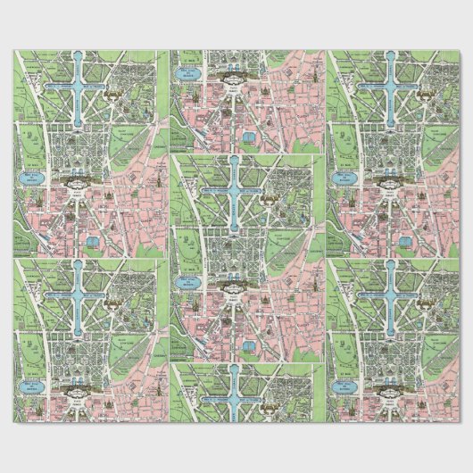 Versailles Map Cadeaupapier (Vlak)