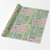 Versailles Map Cadeaupapier (Uitgerold)