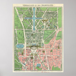  Versailles Map Travel Poster