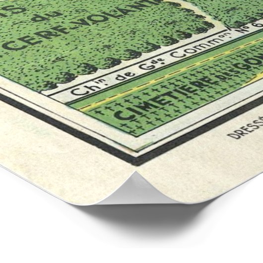  Versailles Map Travel Poster (Hoek)