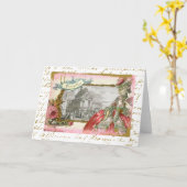 Versailles Marie Antoinette Elegance Collage Kaart (Gele Bloem)