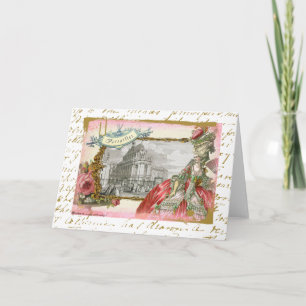 Versailles Marie Antoinette Elegance Collage Kaart