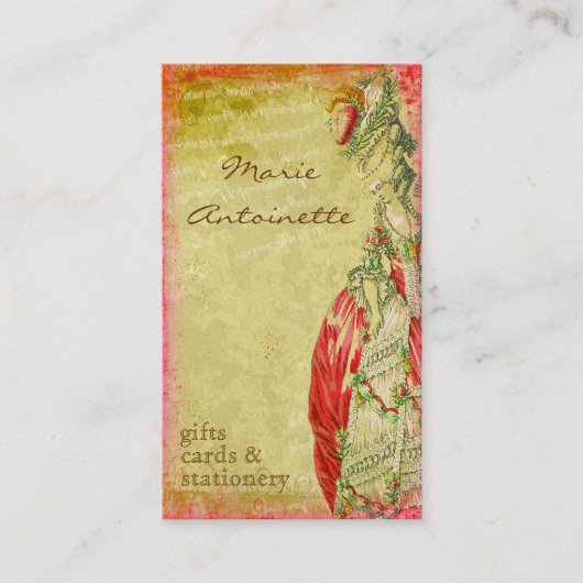 Versailles Marie Antoinette Visitekaartjes (Voorkant)