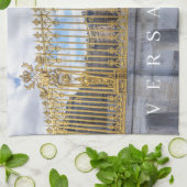 Versailles Palace leuningen uitzicht theedoek (Gevouwen)