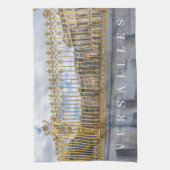 Versailles Palace leuningen uitzicht theedoek (Verticaal)