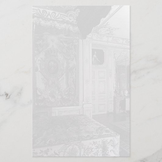  Versailles Palace Louis XV Bed Briefpapier (Voorkant)