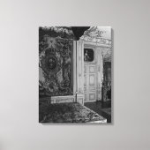  Versailles Palace Louis XV Bed Canvas Afdruk (Voorkant)