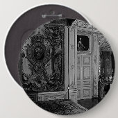 Versailles Palace Louis XV Bed Ronde Button 6,0 Cm (Voorkant /achterkant)