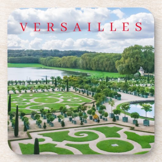 Versailles Palace Tuinen uitzicht onderzetters (Voorkant)