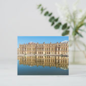 Versailles paleis en reflectie in een vijver briefkaart (Staand voorkant)