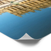 Versailles paleis en reflectie in een vijver poster (Hoek)