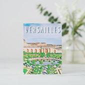 Versailles Photo Vintage Briefkaart (Staand voorkant)