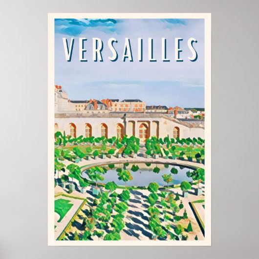 Versailles Photo Vintage Poster (Voorkant)