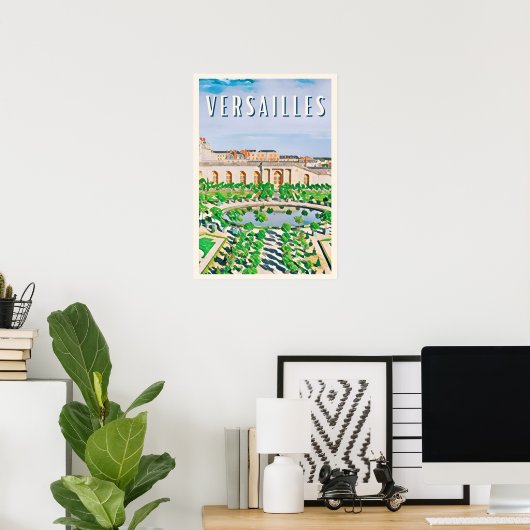 Versailles Photo Vintage Poster (Thuiskantoor)