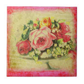 Versailles Rozen Collage Custom Art Tile Tegeltje (Voorkant)