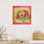 Versailles Rozen Grote Poster afdrukken (Keuken)