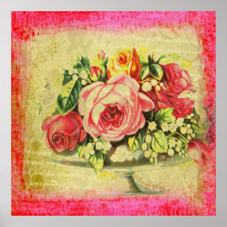 Versailles Rozen Grote Poster afdrukken