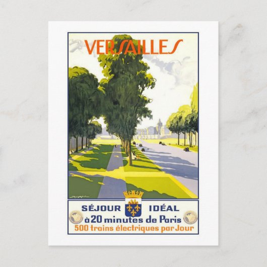  Versailles Travel Briefkaart (Voorkant)