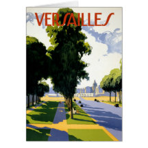 Versailles Vintage Travel Poster teruggezet