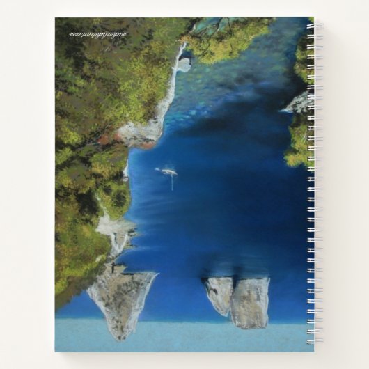 Versatile Blue Water Art Notebook Notitieboek (Achterkant)