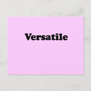 VERSATILE T-SHIRT BRIEFKAART