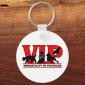 Versatility in Poodles Sleutelhanger (Voorkant)