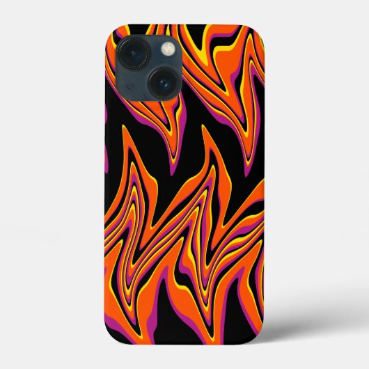 Verscheept in zwart, roze, Sinaasappel en geel Case-Mate iPhone Case (Achterkant)