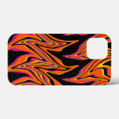 Verscheept in zwart, roze, Sinaasappel en geel Case-Mate iPhone Case (Achterkant (horizontaal))