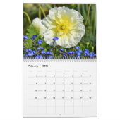 Verscheidene bloemen 12-maandenkalender kalender (Feb 2026)