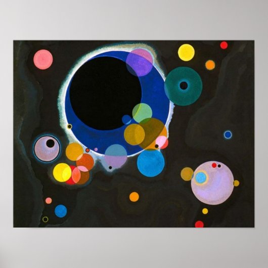 Verscheidene Circles Wassily Kandinsky Poster (Voorkant)